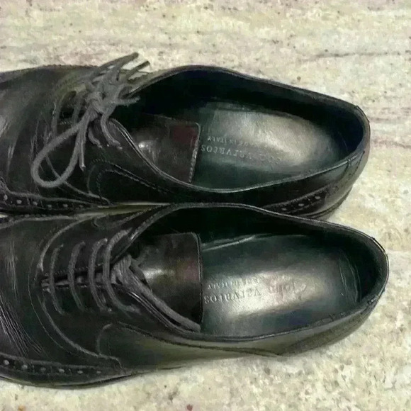 John Varvatos Wingtips 9 Black - Picture 4 of 6